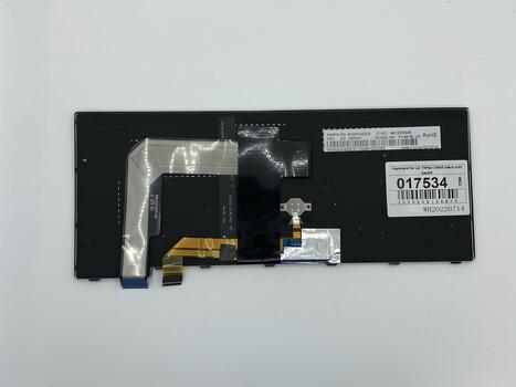 Клавиатура для ноутбука Lenovo Thinkpad T460S с подсветкой (Light), с указателем (Point Stick), короткий шлейф (Short Trail), Black, (No Frame), RU
