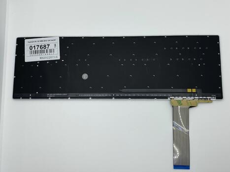 Клавиатура для ноутбука Asus (N550) с подсветкой (Light), Silver, (No Frame) RU/EN