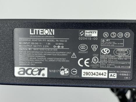 Блок питания для ноутбука Acer 45W 19V 2.37A 5.5x1.7mm ADP-45HE/B OEM - фото 3