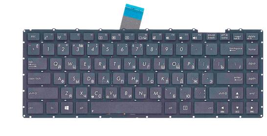 Клавиатура для ноутбука Asus (X450, X450CC, X450LA, X450LAV, X450LDV, X450LN) Black, RU - фото 7