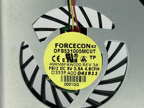 Вентилятор для ноутбука Dell Studio 15Z 1569 5V 0.5A 3-pin Forcecon - фото 3