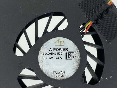 Вентилятор для ноутбука Clevo P150, P170, P370, P570 CPU 5V 0.5A 3-pin ADDA - фото 3