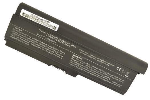Усиленная аккумуляторная батарея для ноутбука Toshiba PA3636U-1BRL Satellite U400 10.8V Black 7800mAh OEM - фото 4