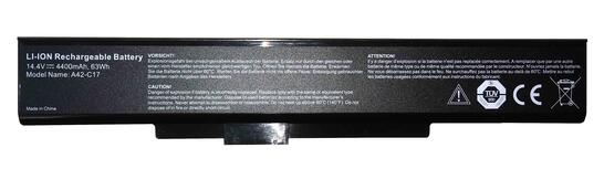 Аккумуляторная батарея для ноутбука DNS A41-C17 P7628 14.4V Black 4400mAh Orig Аккумуляторная батарея для ноутбука DNS A41-C17 P7628 14.4V Black 4400mAh Orig