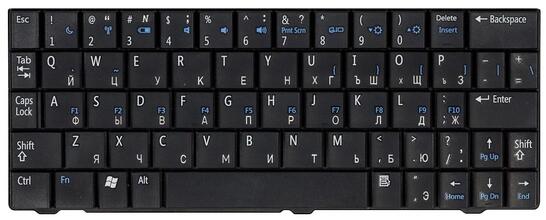 Клавиатура для ноутбука Dell Inspiron mini (9, 910) Black, RU - фото 2
