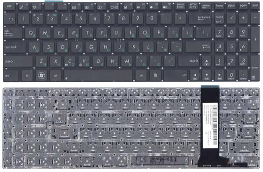 Клавиатура для ноутбука Asus N56, N56V, N76, N76V, G771 Black, (No Frame) RU