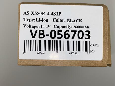 Аккумуляторная батарея для ноутбука Asus A41-X550E 14.4V Black 2600mAh OEM - фото 5