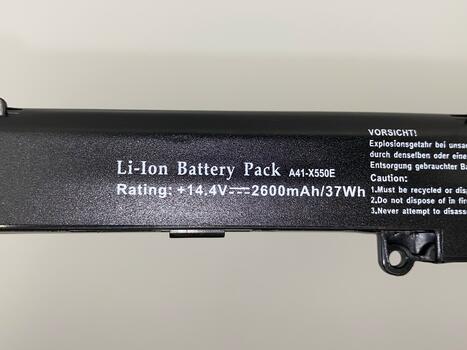 Аккумуляторная батарея для ноутбука Asus A41-X550E 14.4V Black 2600mAh OEM - фото 3