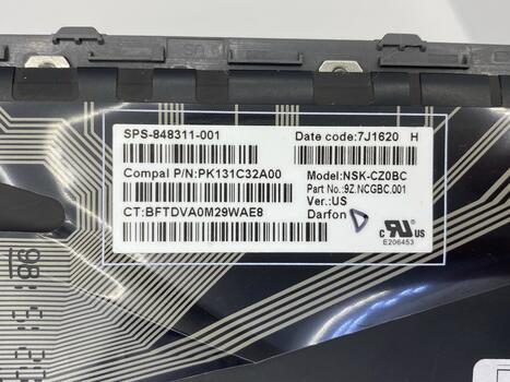 Клавиатура для ноутбука HP ProBook (470 G3) Black с подсветкой (Light), (No Frame) с указателем RU - фото 3