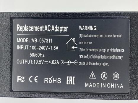 Блок питания для ноутбука Dell 90W 19.5V 4.62A 7.4x5.0mm DL901957450YX REPLACEMENT - фото 3