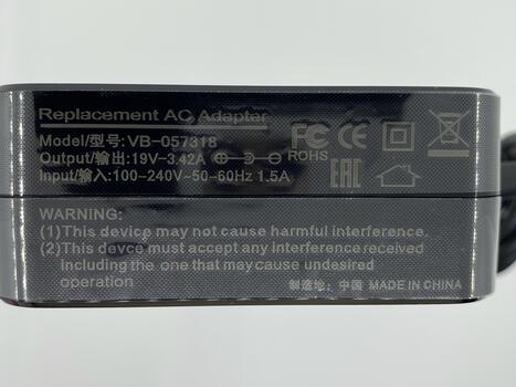 Блок питания для ноутбука Asus 65W 19V 3.42A 4.0x1.35mm AS6519040135FK OEM - фото 3
