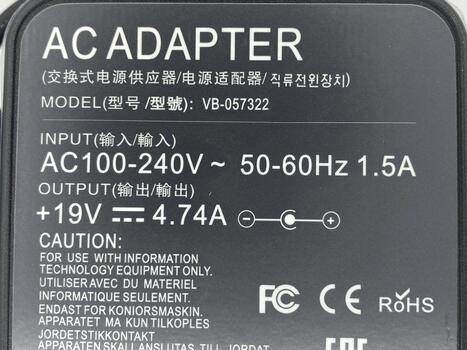 Блок питания для ноутбука Asus 90W 19V 4.74A 4.5x3.0mm AS901904530FK OEM - фото 3