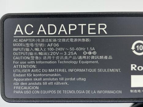 Блок питания для ноутбука Lenovo 65W 20V 3.25A USB-Lenovo LO65200 OEM - фото 3