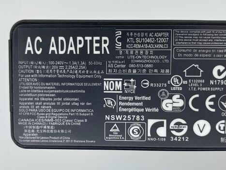 Блок питания для ноутбука Lenovo 45W 20V 2.25A Yoga ADLX45NLC3A Orig - фото 3