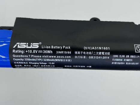 Аккумуляторная батарея для ноутбука Asus VivoBook Max X541 A31N1601, X441UA 10.8V Black 3200mAh Orig - фото 3