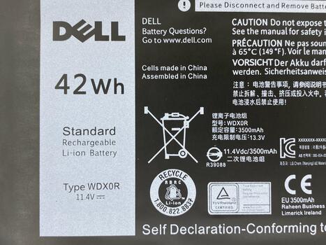 Аккумуляторная батарея для ноутбука Dell WDX0R Inspiron 15-5538 11.4V Black 3500mAh Orig - фото 3