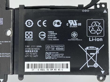 Аккумуляторная батарея для ноутбука HP Compaq HV02XL Pavilion 11-k 7.6V Black 4000mAh Orig - фото 3