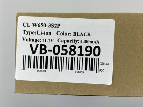 Аккумуляторная батарея для ноутбука DNS W650BAT-6 Clevo W650 11.1V Black 4400mAh OEM - фото 5