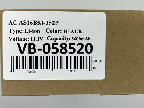 Аккумуляторная батарея для ноутбука Acer AS16B8J Aspire E5-575G 10.95V Black 5600mAh Orig - фото 5