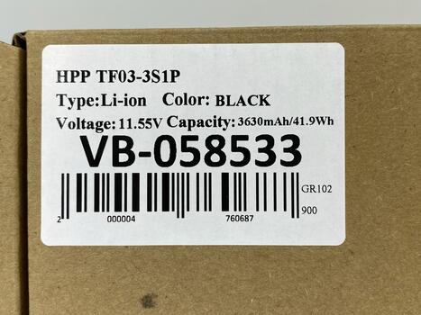Аккумуляторная батарея для ноутбука HP TF03XL Pavilion 15-cc 11.55V Black 3630mAh Orig - фото 5