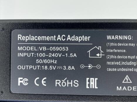 Блок питания для ноутбука HP 70W 18.5V 3.8A 4.8x1.7mm H701854817 REPLACEMENT - фото 3