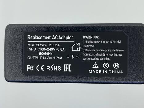 Блок питания для ноутбука Samsung 25W 14V 1.79A 6.5x4.4mm SG251406544 REPLACEMENT - фото 3