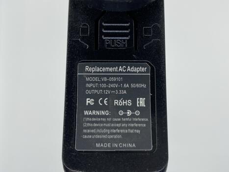 Блок питания для ноутбука Samsung 40W 12V 3.33A 2.5x0.7mm SG401202507QC Travel Charger REPLACEMENT - фото 3