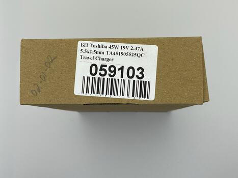 Блок питания для ноутбука Toshiba 45W 19V 2.37A 5.5x2.5mm TA451905525QC Travel Charger REPLACEMENT - фото 5