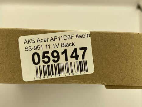 Аккумуляторная батарея для ноутбука Acer AP11D3F Aspire S3-951 11.1V Black 3280mAh OEM - фото 5