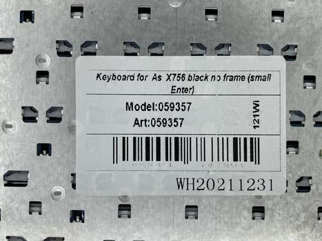 Клавиатура для ноутбука Asus (X756) Black, (No Frame), RU горизонтальный Enter - фото 5