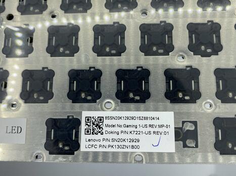 Клавиатура для ноутбука Lenovo IdeaPad (Y900-17ISK) с подсветкой (Light), Black, (No Frame), RU - фото 3