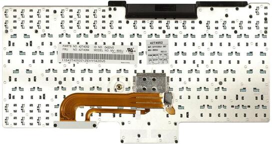 Клавиатура для ноутбука Lenovo ThinkPad (T60, T61, R60, R61, Z60T, Z61T, Z60M, Z61M, R400, R500, T500, W500, W700, W700ds) с указателем (Point Stick) Black RU - фото 3