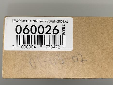 Аккумуляторная батарея для ноутбука Dell 0WGKH Latitude 10-ST2e 7.4V Black 3880mAh Orig - фото 5