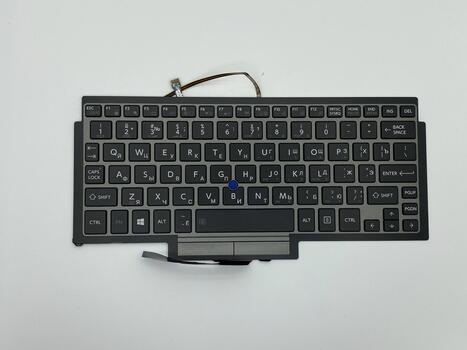 Клавиатура для ноутбука Toshiba Portege (Z10t) Black, (Silver Frame) с указателем (Point Stick) RU - фото 2