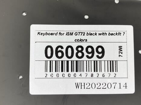 Клавиатура для ноутбука MSI (GT72) с подсветкой (Light), Black, (No Frame) RU - фото 5