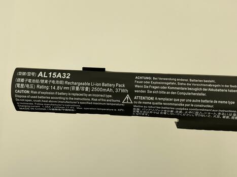 Аккумуляторная батарея для ноутбука Acer AL15A32 Aspire E5-422 14.8V Black 2500mAh Orig - фото 3