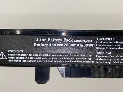 Аккумуляторная батарея для ноутбука Asus A41N1424 GL552VW 15V Black 2600mAh OEM - фото 3