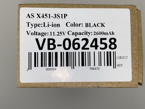 Аккумуляторная батарея для ноутбука Asus A31N1308 X551 11.25V Black 2600mAh OEM - фото 5