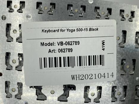 Клавиатура для ноутбука Lenovo Yoga (500-15) Black (No Frame) RU - фото 5