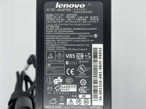 Блок питания для ноутбука Lenovo 90W 20V 4.5A 5.5 x 2.5mm C93P5026 Orig - фото 3