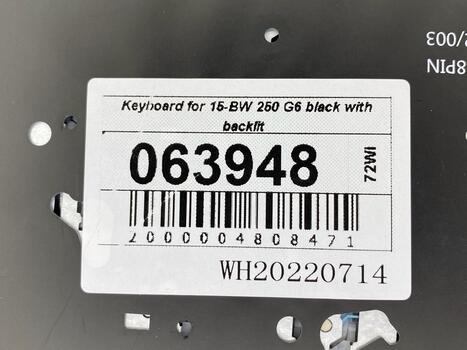 Клавиатура для ноутбука HP (15-BW 250 G6) Black с подсветкой (Light), (No Frame) RU - фото 5