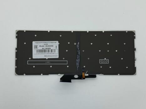 Клавиатура для ноутбука Xiaomi Mi Air (13.3) Black с подсветкой (Light), (No Frame) RU