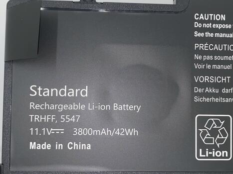 Аккумуляторная батарея для ноутбука Dell TRHFF Inspiron 5547 11.1V Black 3800mAh OEM - фото 3