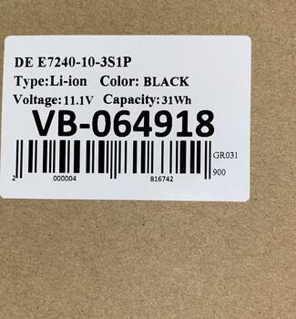 Аккумуляторная батарея для ноутбука Dell NCVF0 Latitude E7240 11.1V Black 2800mAh OEM - фото 5