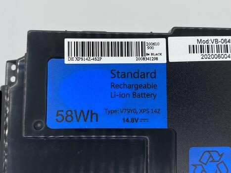 Аккумуляторная батарея для ноутбука Dell V79Y0 XPS 14Z Ultrabook 14.8V Black 3900mAh OEM - фото 3
