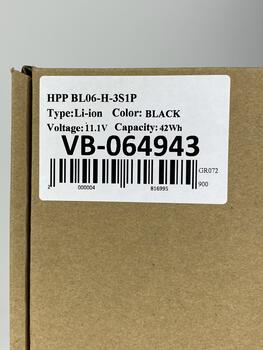 Аккумуляторная батарея для ноутбука HP BL06XL EliteBook Folio 1040 11.1V Black 3784mAh OEM - фото 5