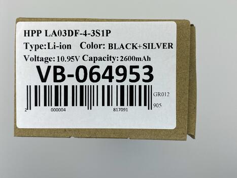 Аккумуляторная батарея для ноутбука HP LA03DF Pavilion 14 TouchSmart 10.95V Black 2600mAh OEM - фото 5