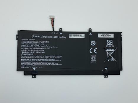 Аккумуляторная батарея для ноутбука HP SH03 Spectre X360 11.55V Black 5013mAh OEM