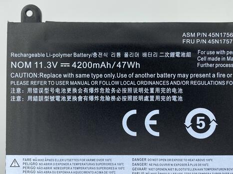 Аккумуляторная батарея для ноутбука Lenovo 45N1754 Thinkpad E450 11.3V Black 4200mAh OEM - фото 3