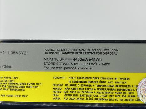 Аккумуляторная батарея для ноутбука Lenovo L10P6Y21 E46 10.8V Black 4400mAh OEM - фото 3